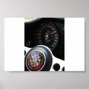 Póster Jaguar a la velocidad