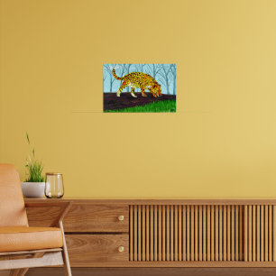 Póster Jaguar Big Cat Wildlife Animal Art