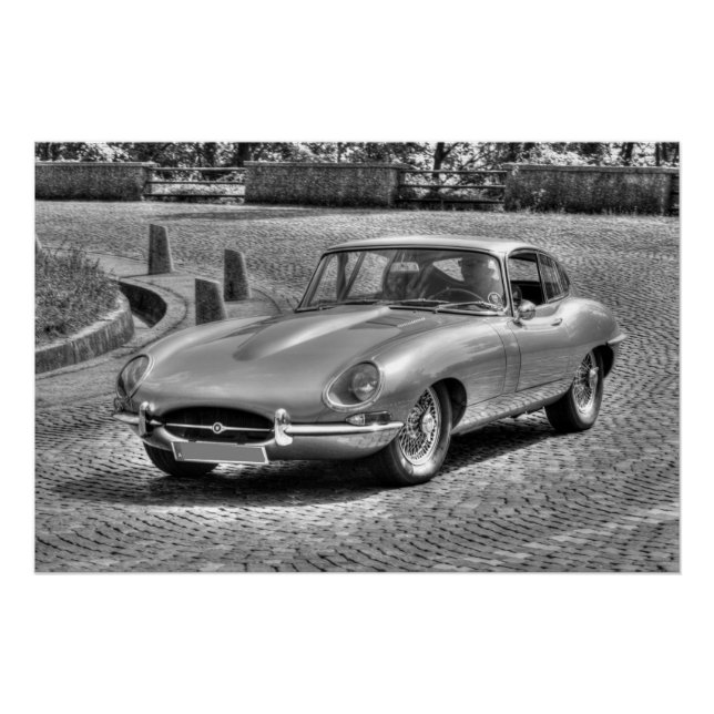 Póster Jaguar E-Type (Anverso)