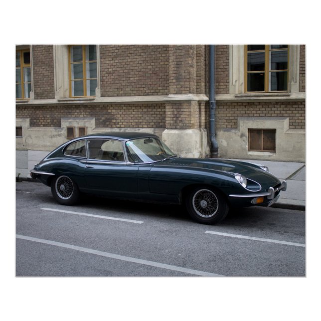 Póster Jaguar E-Type Hardtop (Anverso)