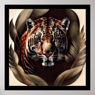 Póster Jaguar Majestuoso - Rey De La Selva