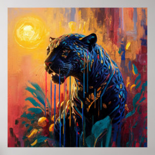 Póster Jaguar negro