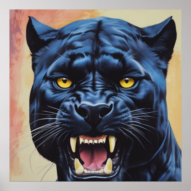 Póster Jaguar - Pantera Negra  (Frente)