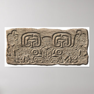 Póster Jaguar-stone maya