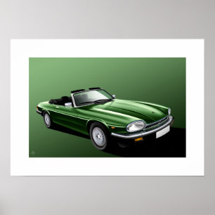 Póster Jaguar XJ-S Convertible