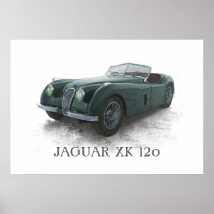 Póster Jaguar Xk120