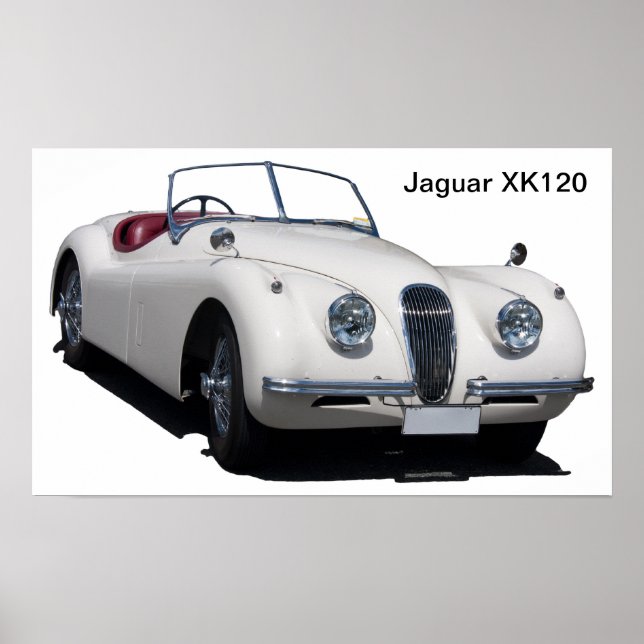 Póster Jaguar XK120 Poster (Frente)