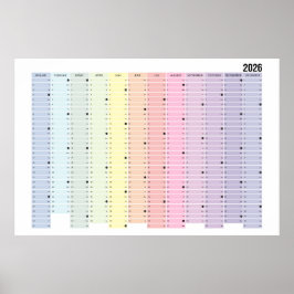 Póster Jahreskalender 2026