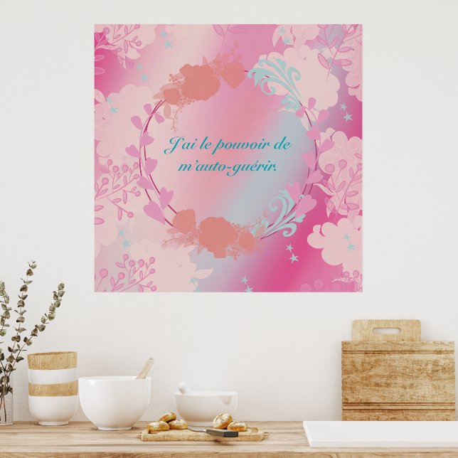 Póster J'ai le pouvoir de m'auto-guérir (Cocina)