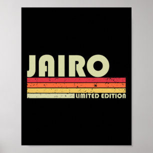Póster Jairo Gift Nombre Personalizado Funny Retro Vintag
