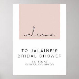 Póster JALAINE Moderno Saludo de Despedida de Soltera Ros