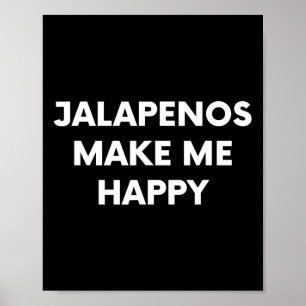 Póster Jalapenos Funny Cinco De Mayo Humor Comida Mexican