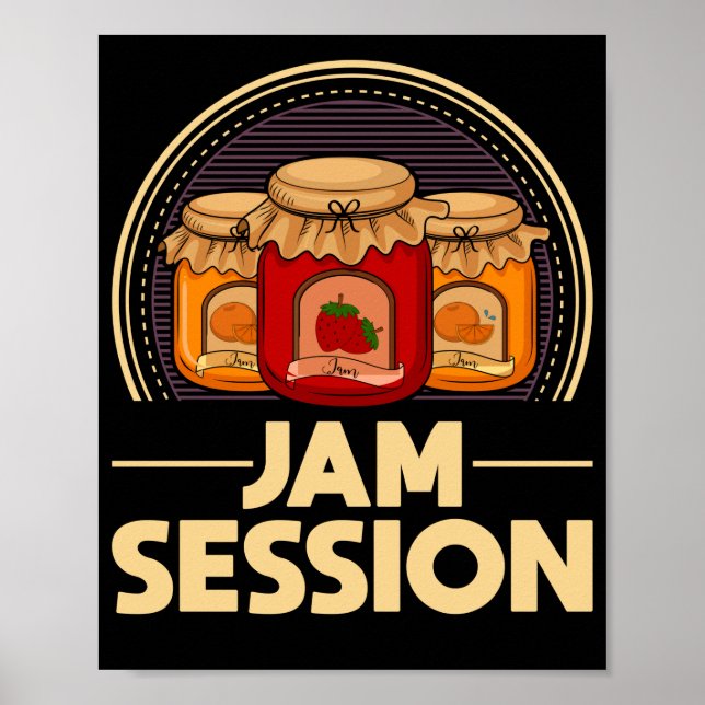Póster Jam Session Music Pun Jelly Lover (Frente)