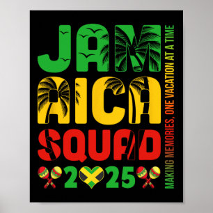 Póster Jamaica 2025 Vacation Trip Familia Squad G