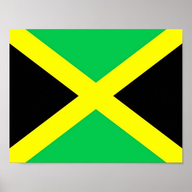 Póster Jamaica - Bandera - (Frente)