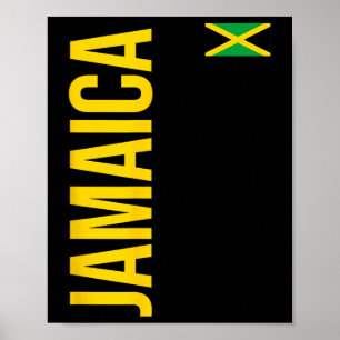 Póster Jamaica Bandera Atlético Fútbol Footbyll Deportes