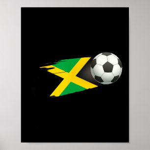 Póster Jamaica Footll Ll Jamaica Flag Jersey - Jamaicano