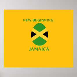 Póster Jamaica new beginning