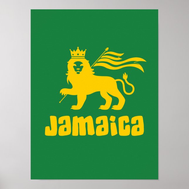 Póster Jamaica Rasta Lion Poster (Frente)