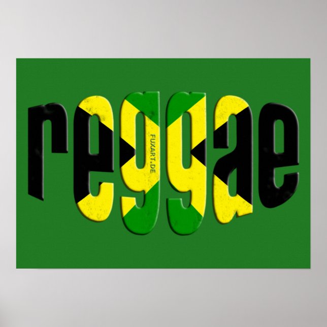 Póster jamaica reggae (Frente)