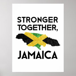 Póster Jamaica Strong – Standing Together After Hurricane