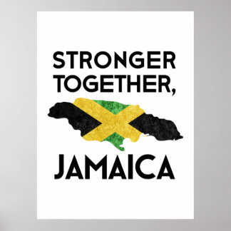 Póster Jamaica Strong – Standing Together After Hurricane