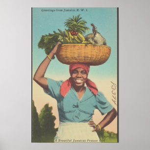 Póster Jamaica Viajes Antiguos