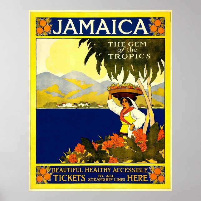 Póster Jamaica Vintage | Viajes (Frente)