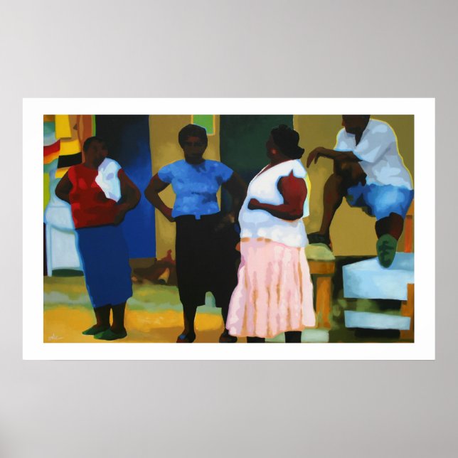 Póster Jamaiquinos en Negril (Frente)