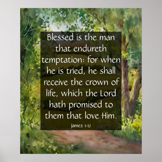 Póster James 1:12 (Frente)