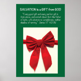 Póster James 1:17 Salvation Scripture Poster