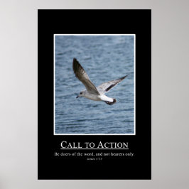 Póster James 1:22 Be Doers of the Word