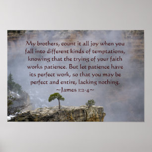 Póster James 1:2-4 Poster