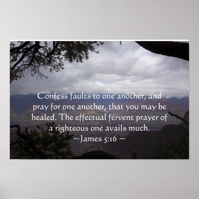 Póster James 5:16 Poster (Frente)