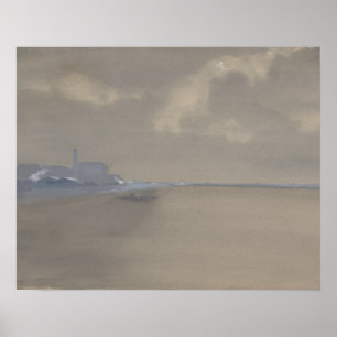 Póster James Abbott McNeill Whistler - Agua de Southampto