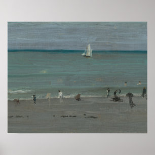 Póster James Abbott McNeill Whistler-Coast Scene, Bathers