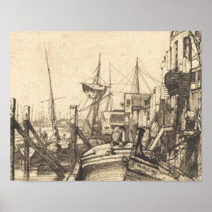 Póster James Abbott McNeill Whistler - Limehouse