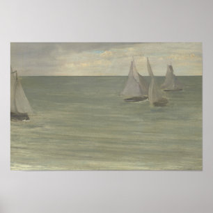 Póster James Abbott McNeill Whistler - Trouville - Gray