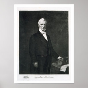 Póster James Buchanan, décimo quinto presidente del