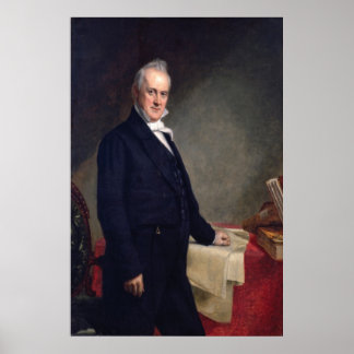 Póster JAMES BUCHANAN Porrtrait by George P.A. Healy