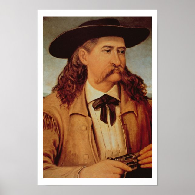 Póster James Butler 'Wild Bill' Hickok (1837-76) 1874 (oi (Frente)