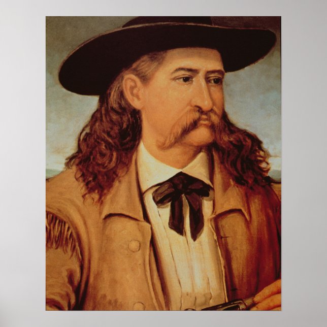 Póster James Butler 'Wild Bill' Hickok (1837-76) 1874 (oi (Frente)