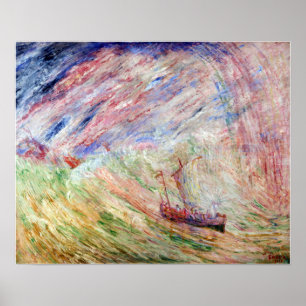 Póster James Ensor Christ acuartelando el agua