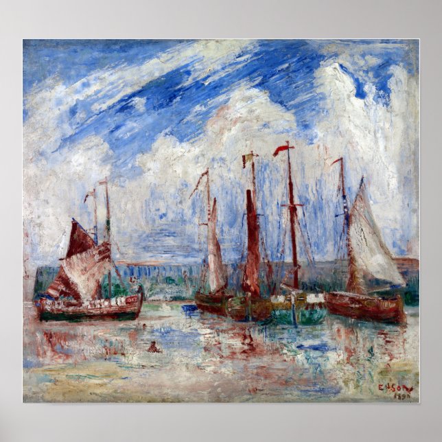 Póster James Ensor Sloops (Frente)