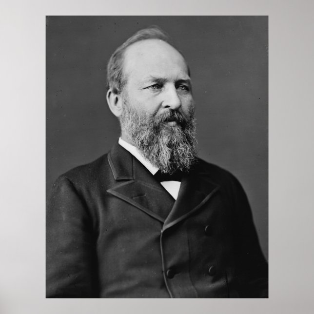Póster James Garfield 20.º presidente (Frente)