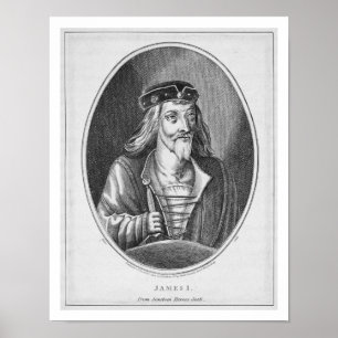 Póster James I (1394-1437), rey de Escocia, de Johnst
