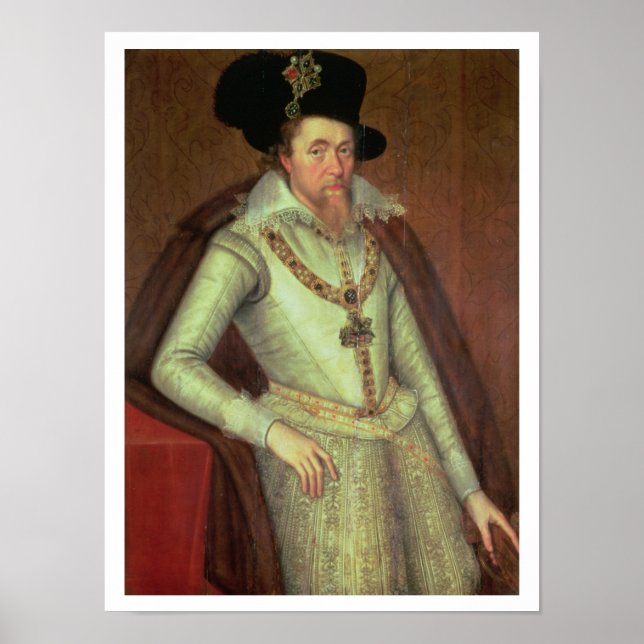 Póster James I (1603-25) y VI de Escocia (1567-1625) (Frente)