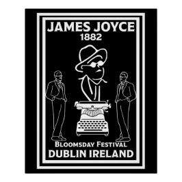 Póster James Joyce Dublin Irlanda