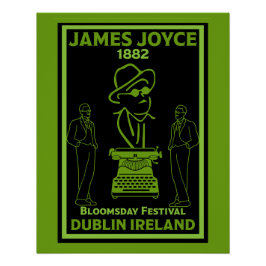 Póster James Joyce Dublin Irlanda