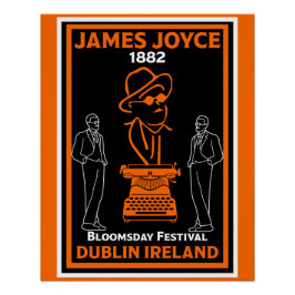 Póster James Joyce Dublin Irlanda